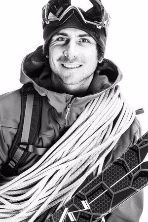 Vivian Bruchez in Les 4 Faces de l'Aiguille Verte