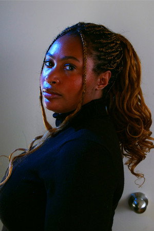 MaKaela Longmire in Portrait In Red