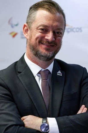 Andrew Parsons in Paris 2024 Paralympic Opening Ceremony