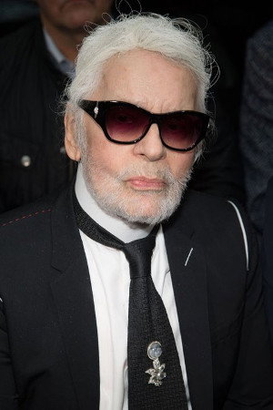 Karl Lagerfeld in Helmut Newton: Frames from the Edge