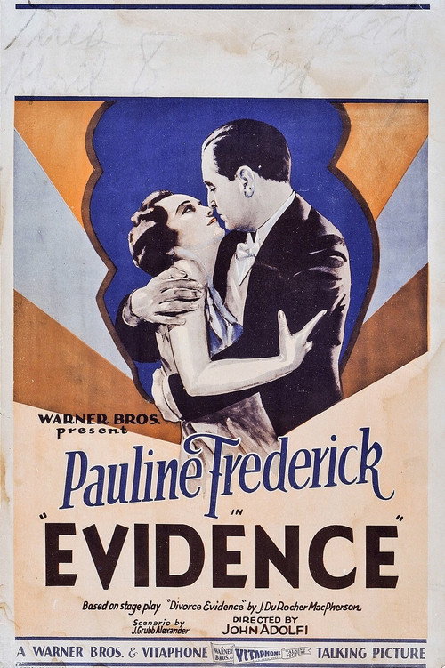 Evidence (1929) movie poster