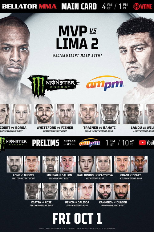 Bellator 267: Lima vs. MVP 2 (2021) movie poster