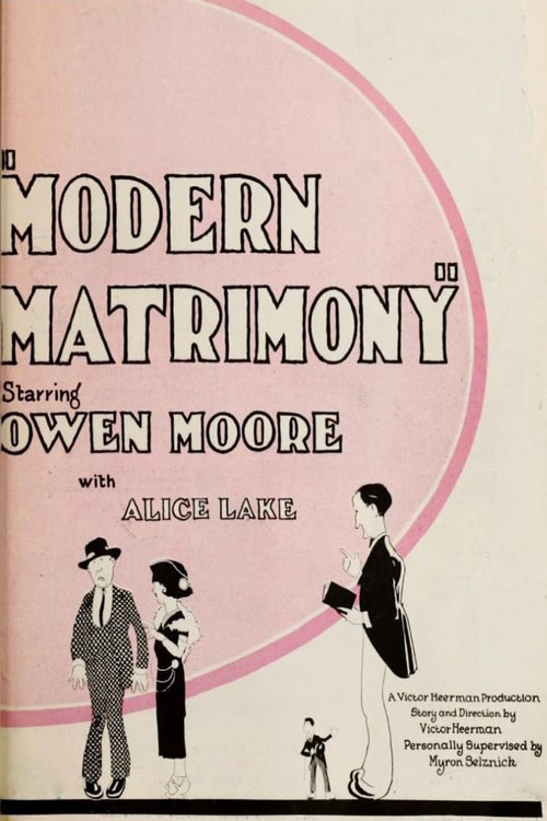 Modern Matrimony (1923) movie poster