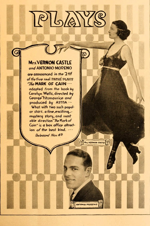The Mark of Cain (1917) movie poster