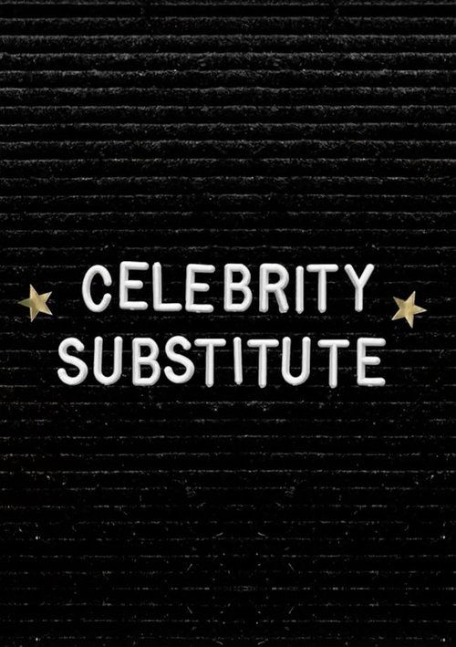 Celebrity Substitute (2024) TV show poster