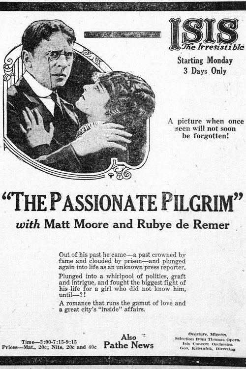 The Passionate Pilgrim (1921) movie poster