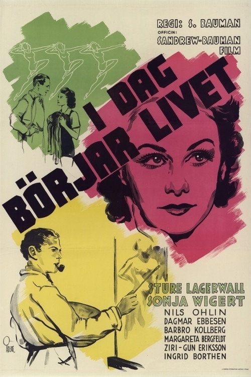 I dag börjar livet (1939) movie poster