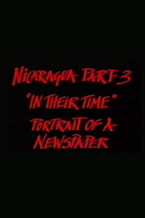 Nicaragua Part 3: In Their Time (1985) movie poster
