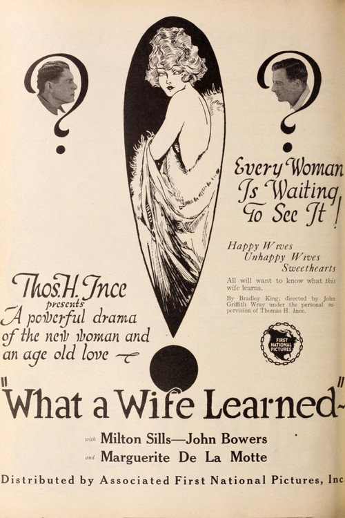 What a Wife Learned (1923) movie poster