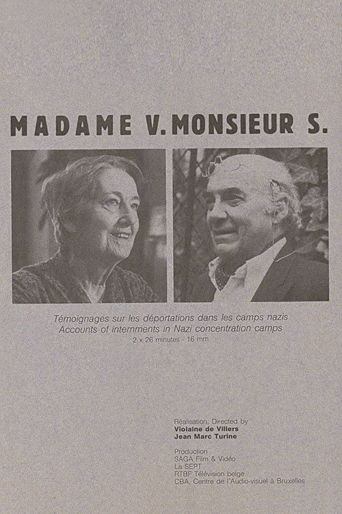 Madame V. Monsieur S. (1989) movie poster