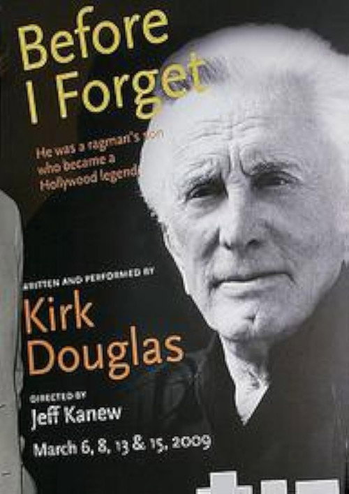 Kirk Douglas: Before I Forget (2009) movie poster