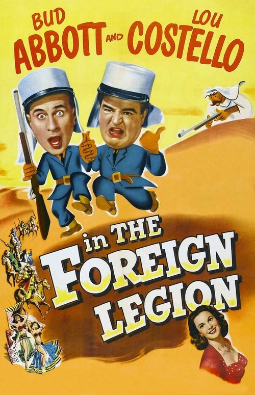 Bud Abbott and Lou Costello in the Foreign Legion (1950) movie poster