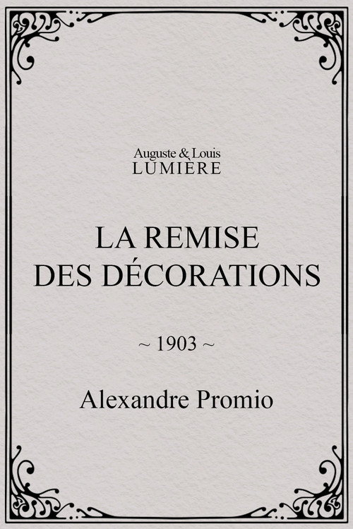 La remise des décorations (1903) movie poster
