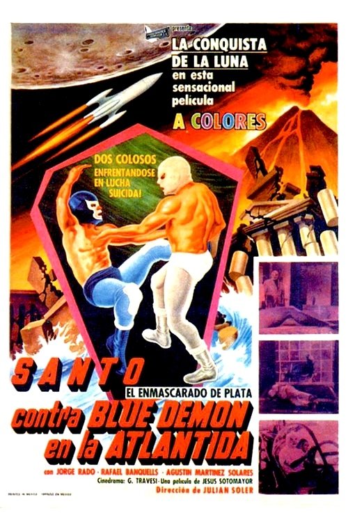 Santo vs. Blue Demon in Atlantis (1970) movie poster