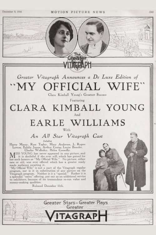 My Official Wife (1914) movie poster