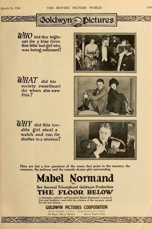 The Floor Below (1918) movie poster