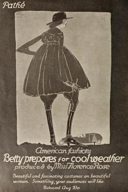 Florence Rose Fashions no. 2. Betty Prepares for Cool Weather (1916) movie poster