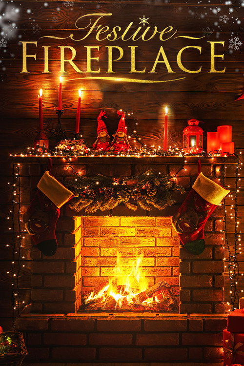 Festive Fireplace (2019) movie poster