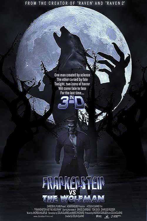 Frankenstein vs. the Wolfman in 3-D (2008) movie poster