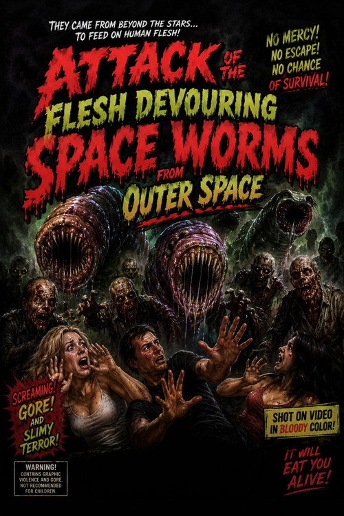 Attack of the Flesh Devouring Space Worms from Space (1998) movie poster