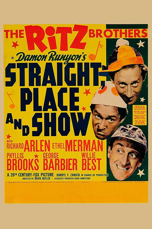 Straight, Place and Show (1938) movie poster