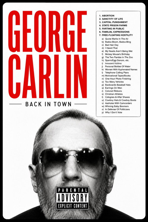 George Carlin: Back in Town (1996) movie poster