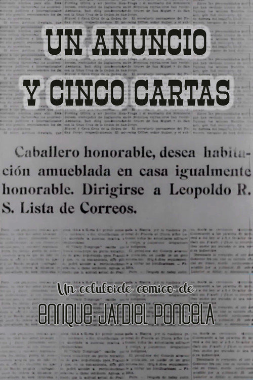 Un anuncio y cinco cartas (1937) movie poster