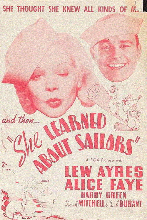 She Learned About Sailors (1934) movie poster