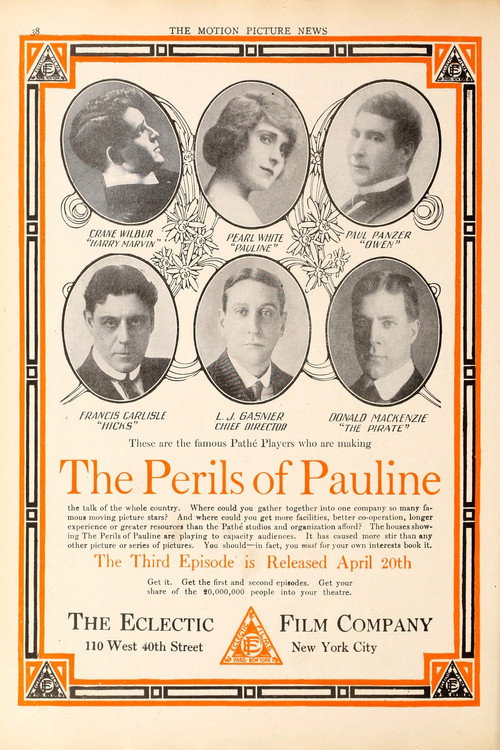 The Perils of Pauline (1914) movie poster