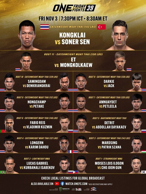 ONE Friday Fights 39: Kongklai vs. Sen (2023) movie poster