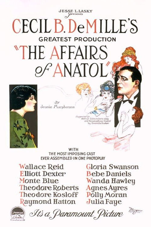 The Affairs of Anatol (1921) movie poster