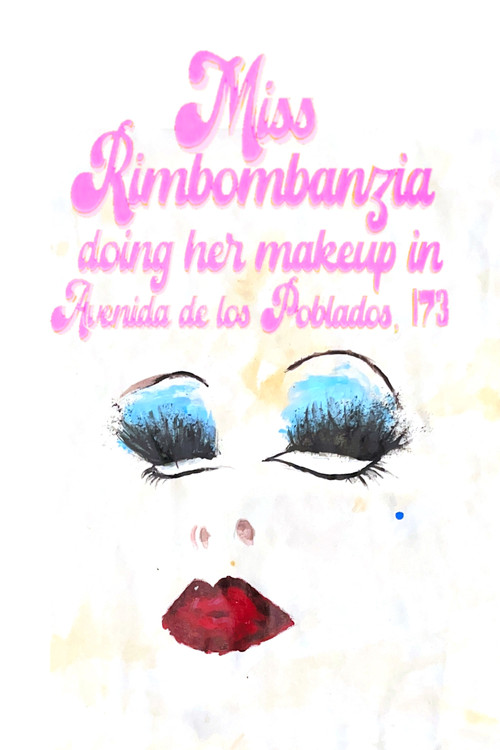 Miss Rimbombanzia doing her makeup in Avenida de los Poblados, 173 (2025) movie poster