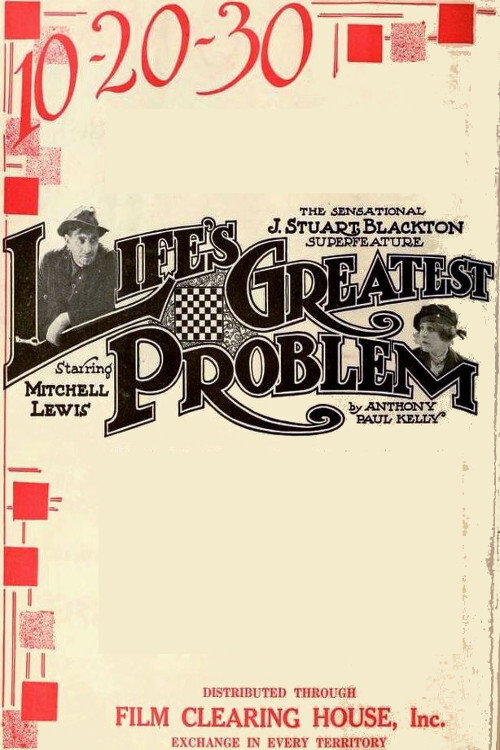 Life's Greatest Problem (1918) movie poster