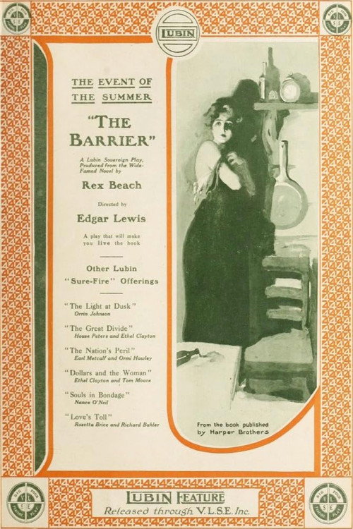 The Barrier (1917) movie poster