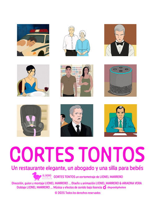 Cortes tontos: un restaurante elegante, un abogado y una silla para bebés (2025) movie poster