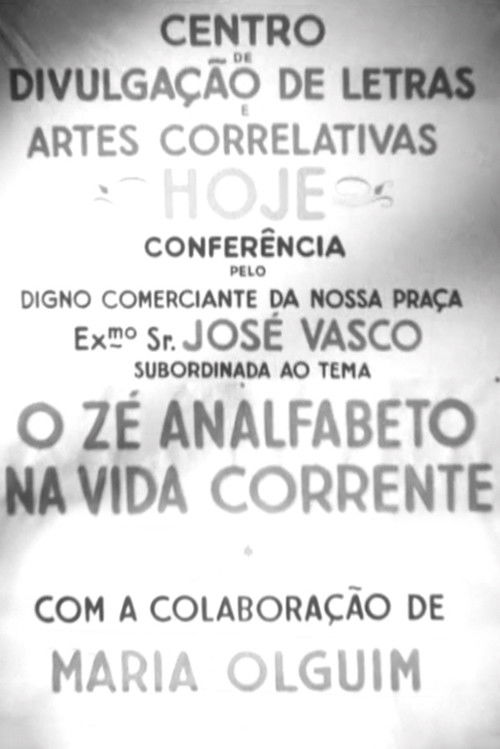 O Zé Analfabeto na Vida Corrente (1952) movie poster