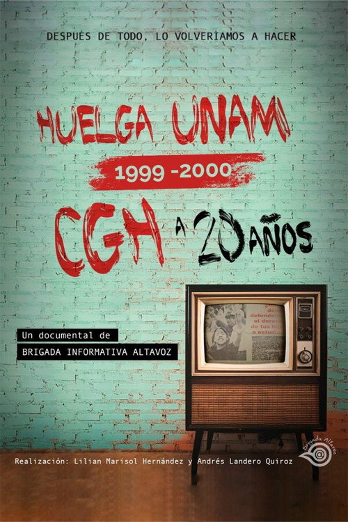 Huelga UNAM 1999 - 2000: CGH a 20 Años (2019) movie poster