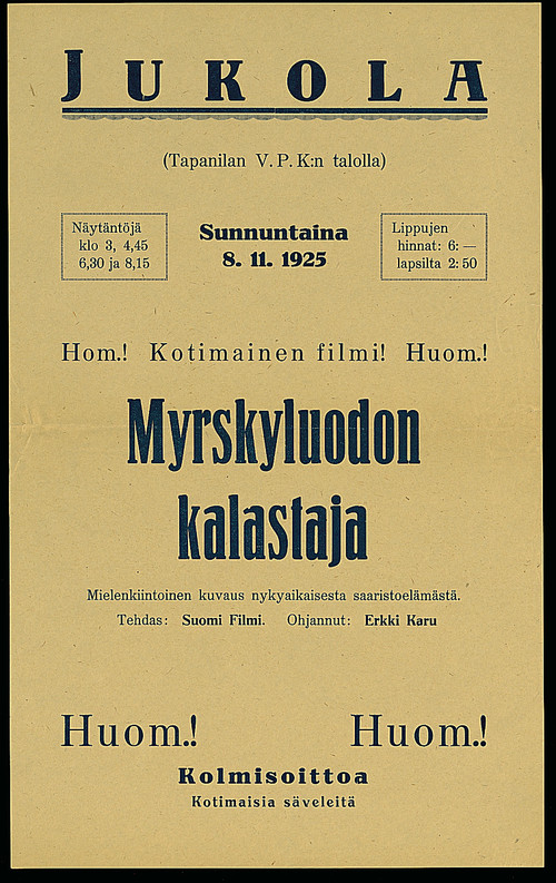 Myrskyluodon kalastaja (1924) movie poster