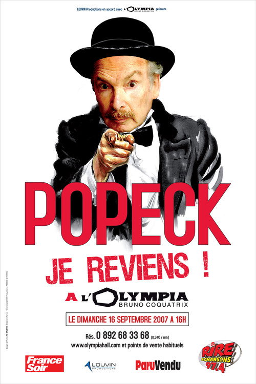 Popeck à l'Olympia (1990) movie poster