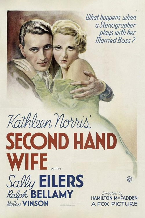 Second Hand Wife (1933) movie poster