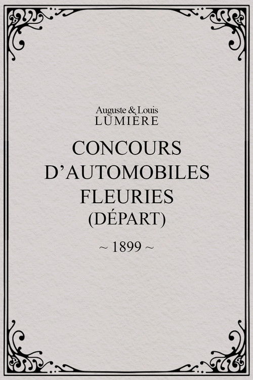 Fête de Paris 1899: Concours d'automobiles fleuries (départ) (1899) movie poster