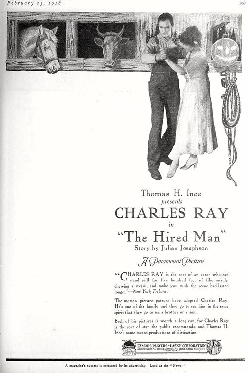 The Hired Man (1918) movie poster
