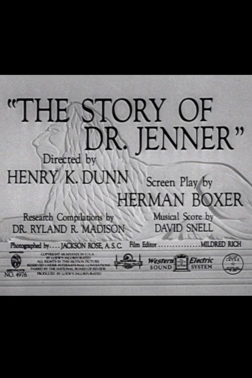 The Story of Dr. Jenner (1939) movie poster