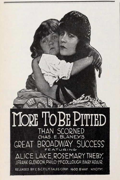 More to Be Pitied Than Scorned (1922) movie poster