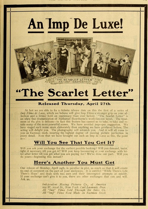 The Scarlet Letter (1911) movie poster