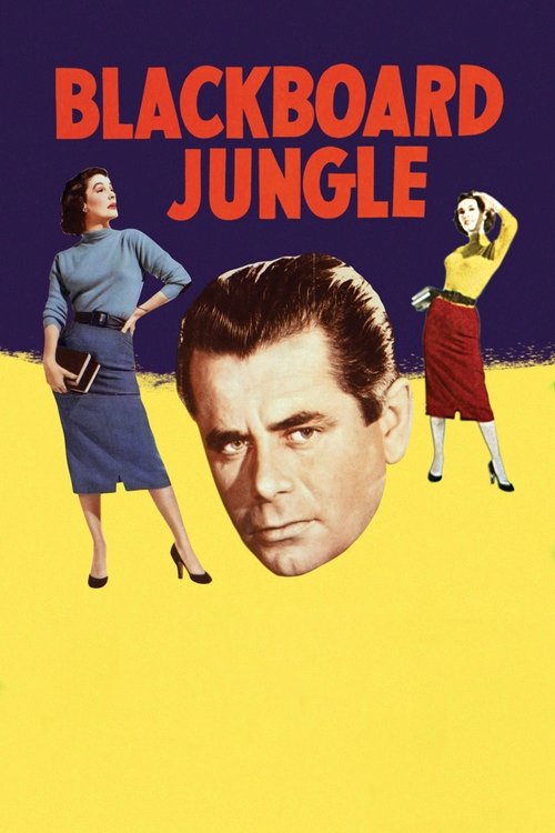 Blackboard Jungle (1955) movie poster