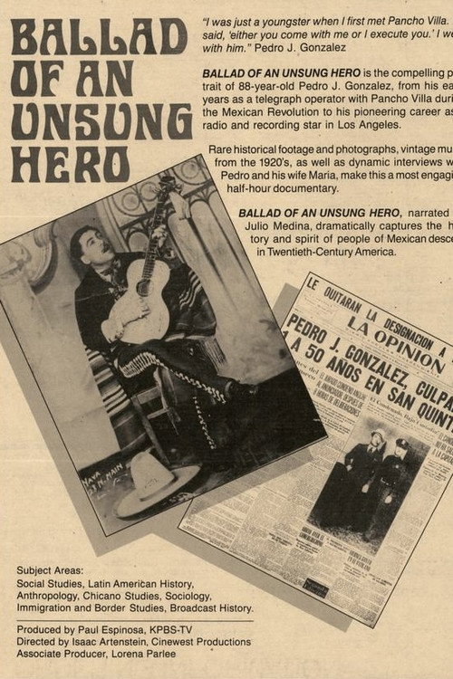 Ballad of an Unsung Hero (1983) movie poster