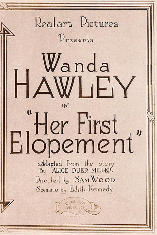 Her First Elopement (1920) movie poster