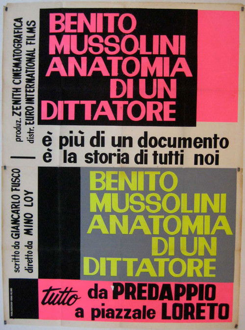 Benito Mussolini: Anatomy of a Dictator (1962) movie poster