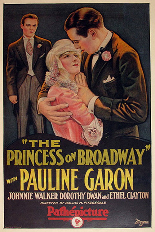 The Princess on Broadway (1927) movie poster
